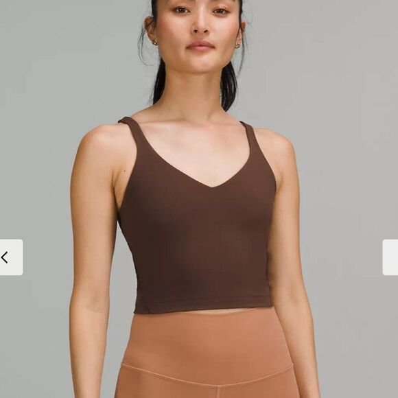 LULULEMON ALIGN Tank Top  Cropped JAVA Brown Coffee NWT 6 NULU Gorgeous! - Picture 5 of 5